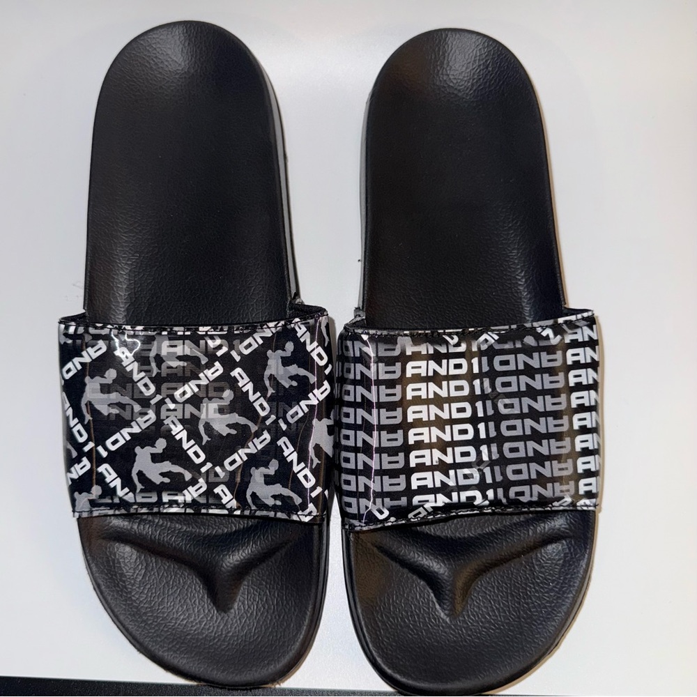 And1 Black Slide Sandals